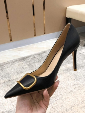 Talons Hauts Pour Femmes Chaussures Habillées Noires À Bout Pointu Et Aiguilles