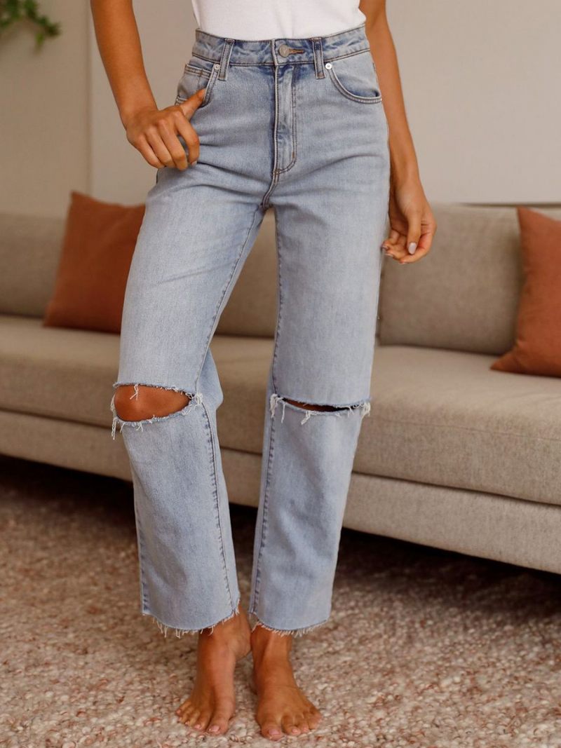 Jean Femme Chic Taille Rehaussée Coton