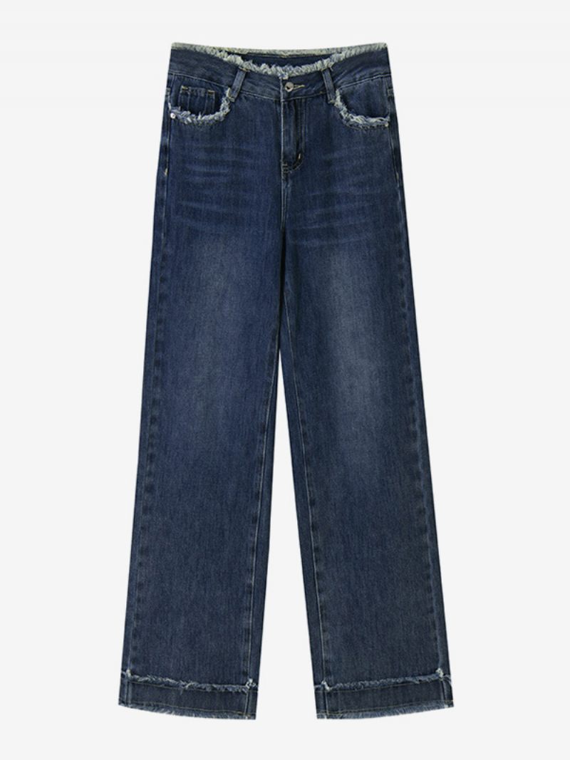 Jeans Pour Femme Moderne Bleu -  Bleu Profond