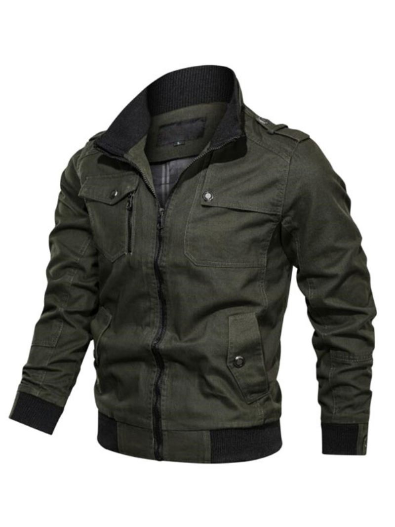 Veste Homme Fermeture Éclair Polyester Smart - Vert