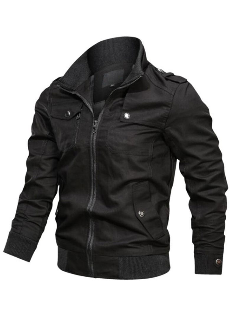 Veste Homme Fermeture Éclair Polyester Smart - Noir