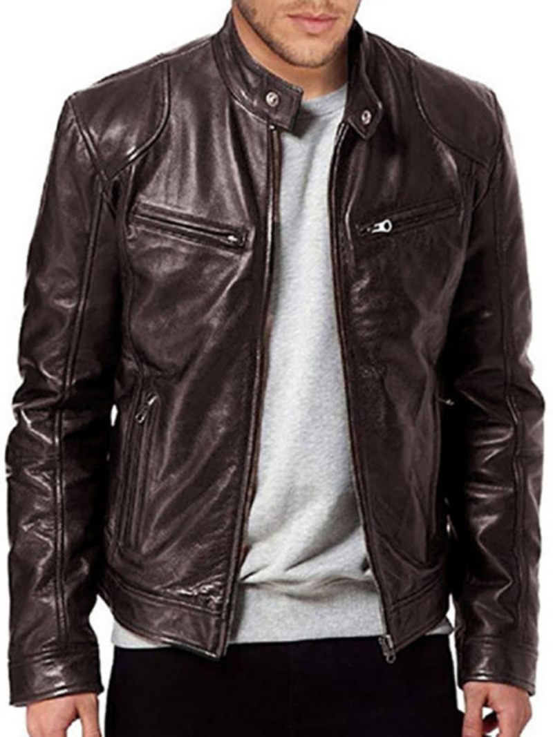 Vestes Et Manteaux Pour Hommes Veste Chic Marron Foncé Noir Incroyable