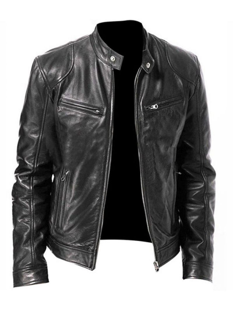 Vestes Et Manteaux Pour Hommes Veste Chic Marron Foncé Noir Incroyable - Noir