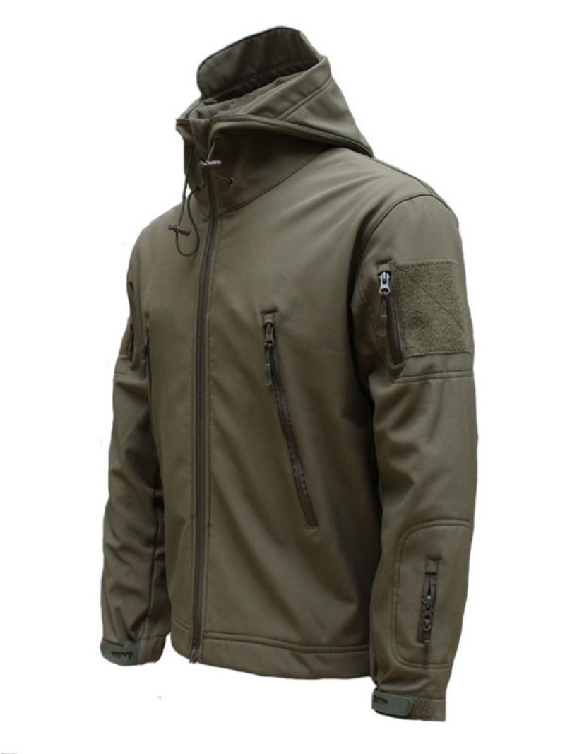 Vestes Homme À Capuche Chic Gris Profond Noir Veste Incroyable - Vert Chasseur