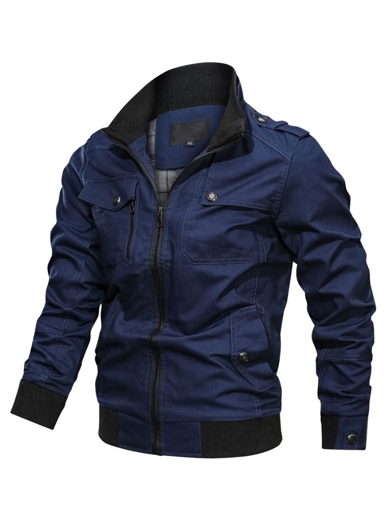 Vestes & Manteaux Homme Veste Chic Bordeaux Vert Moderne - Bleu