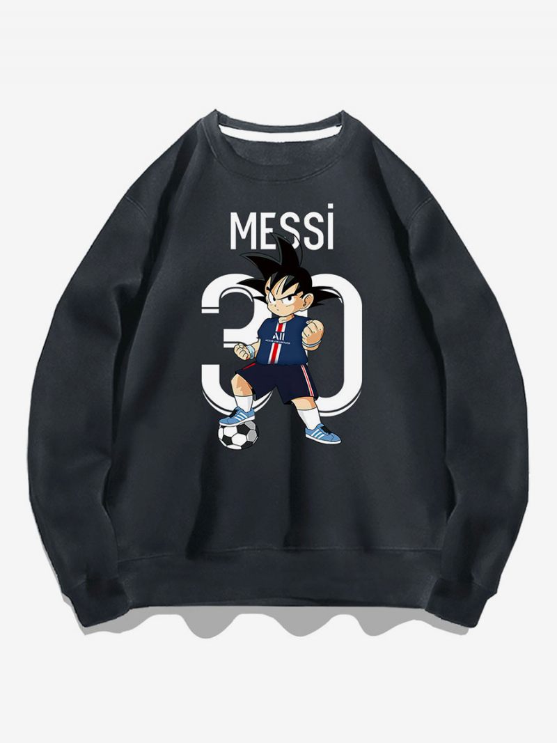 Messi Sweatshirt Haut Adulte Pour Hommes - Gris Foncé