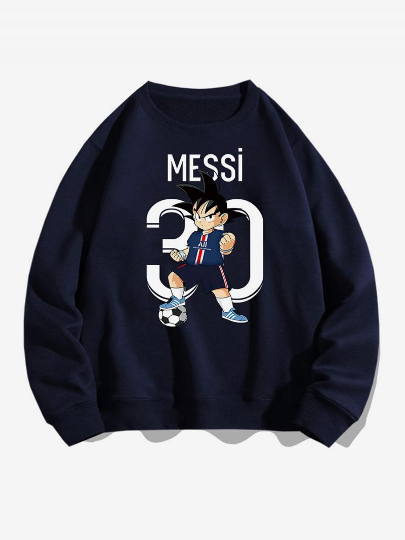 Messi Sweatshirt Haut Adulte Pour Hommes - Bleu Profond