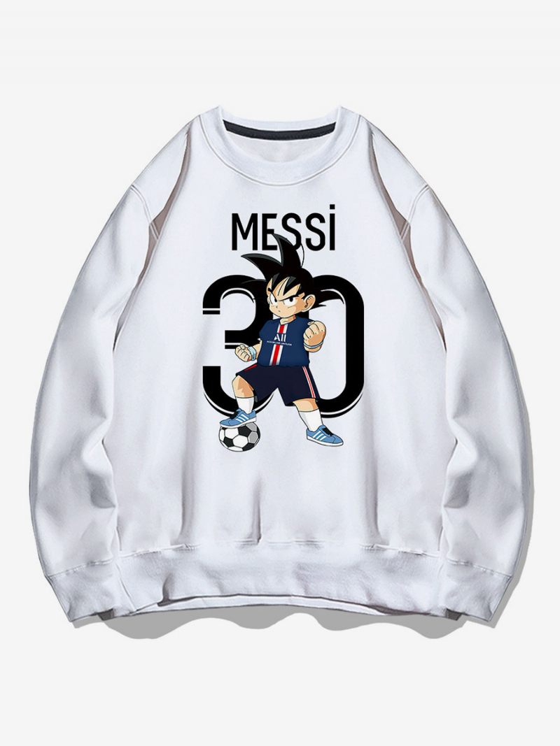 Messi Sweatshirt Haut Adulte Pour Hommes - Blanc