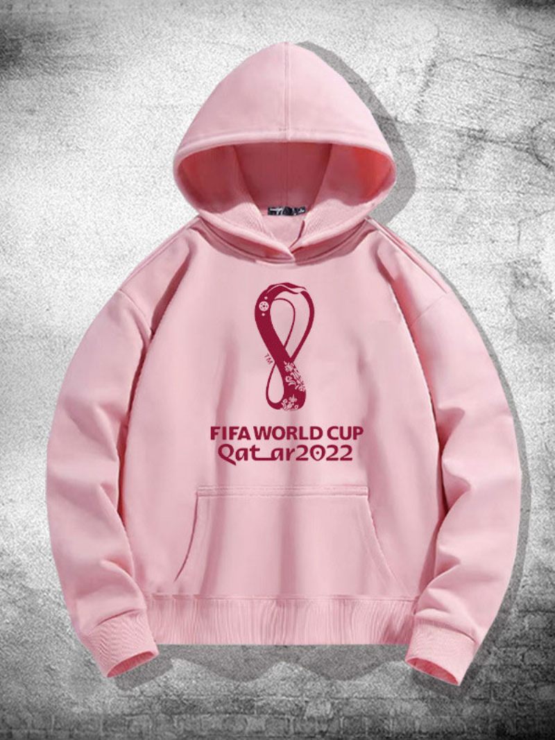 Sweat À Capuche Blanc Homme Equipe France Qatar 2022 Haut Manches Longues - Rose