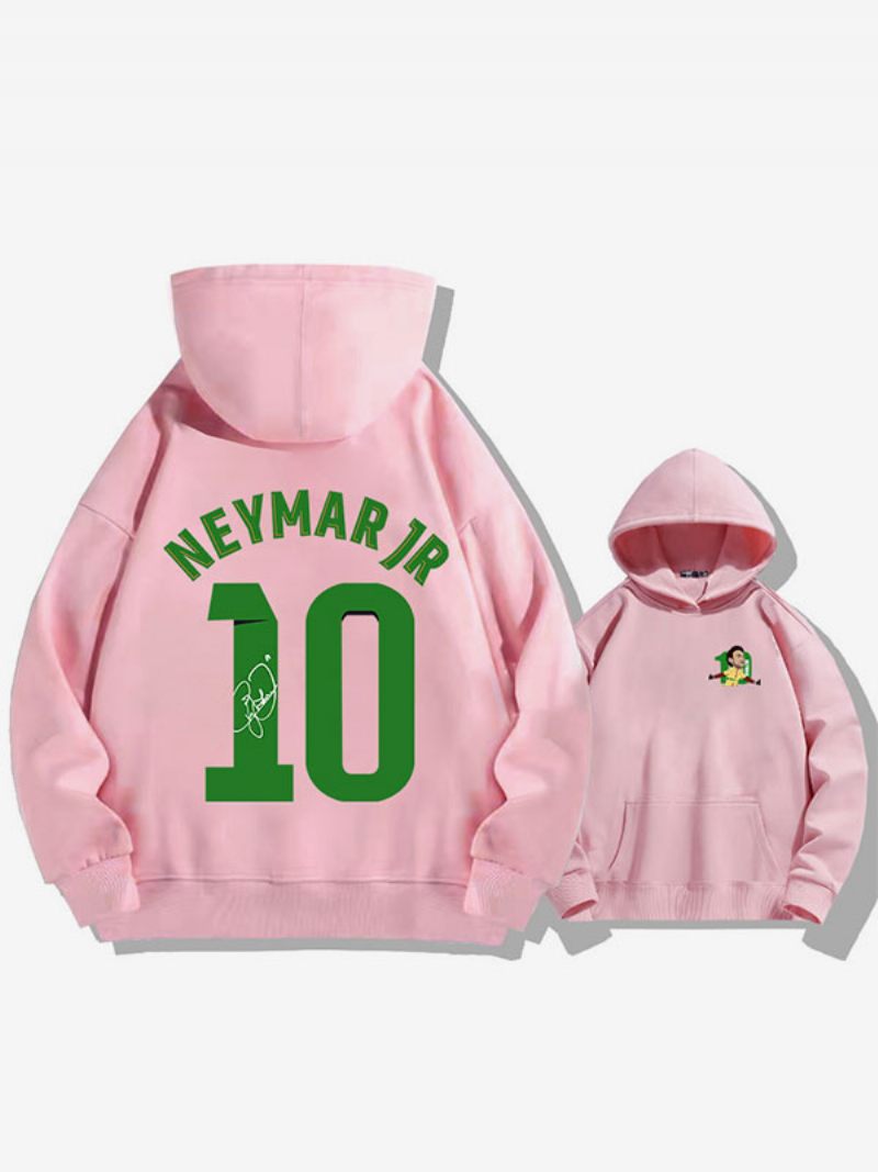 Sweat À Capuche D'entraînement Brésil Neymar Numéro 10 Pour Homme - Rose