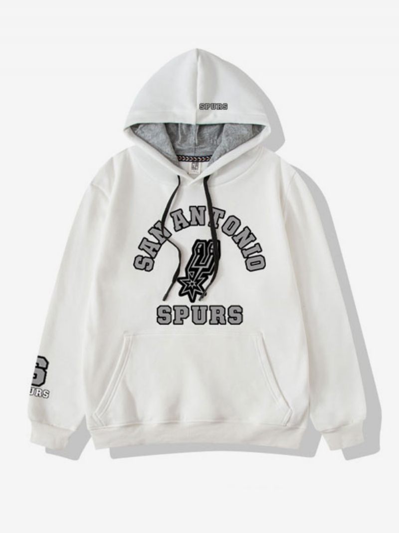 Sweat À Capuche L'équipe Des San Antonio Spurs Pour Hommes - Blanc