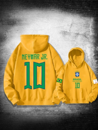 Sweat À Capuche Neymar Jr Qatar 2022 Manches Longues Pour Homme