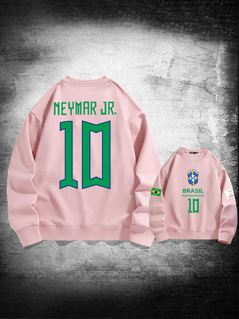 Sweat D'entraînement Brésil Neymar Numéro 10 Haut Homme - Rose