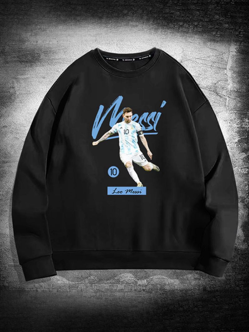 Sweat-shirt Argentine Messi À Manches Longues Pour Hommes