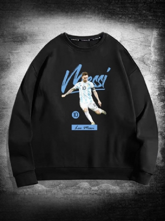 Sweat-shirt Argentine Messi À Manches Longues Pour Hommes