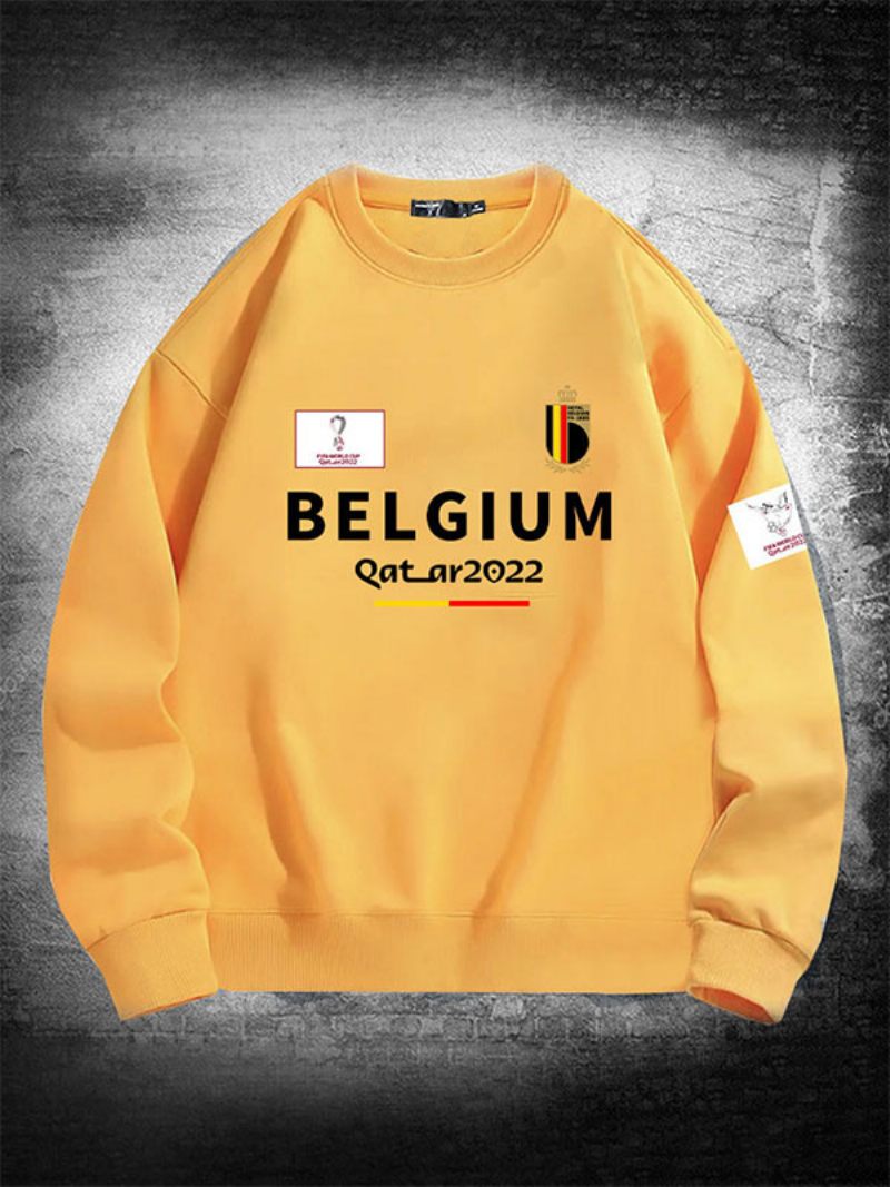 Sweat-shirt L'équipe Belgique Pour Hommes - Jaune