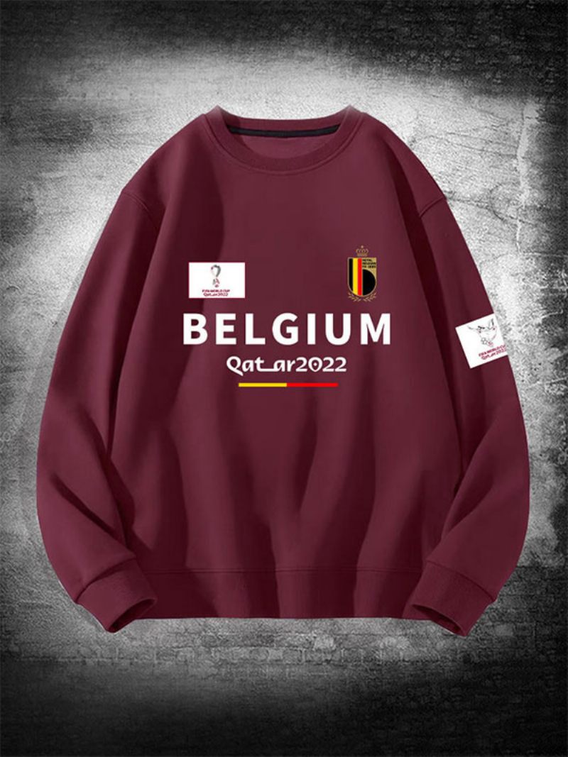 Sweat-shirt L'équipe Belgique Pour Hommes - Bourgogne