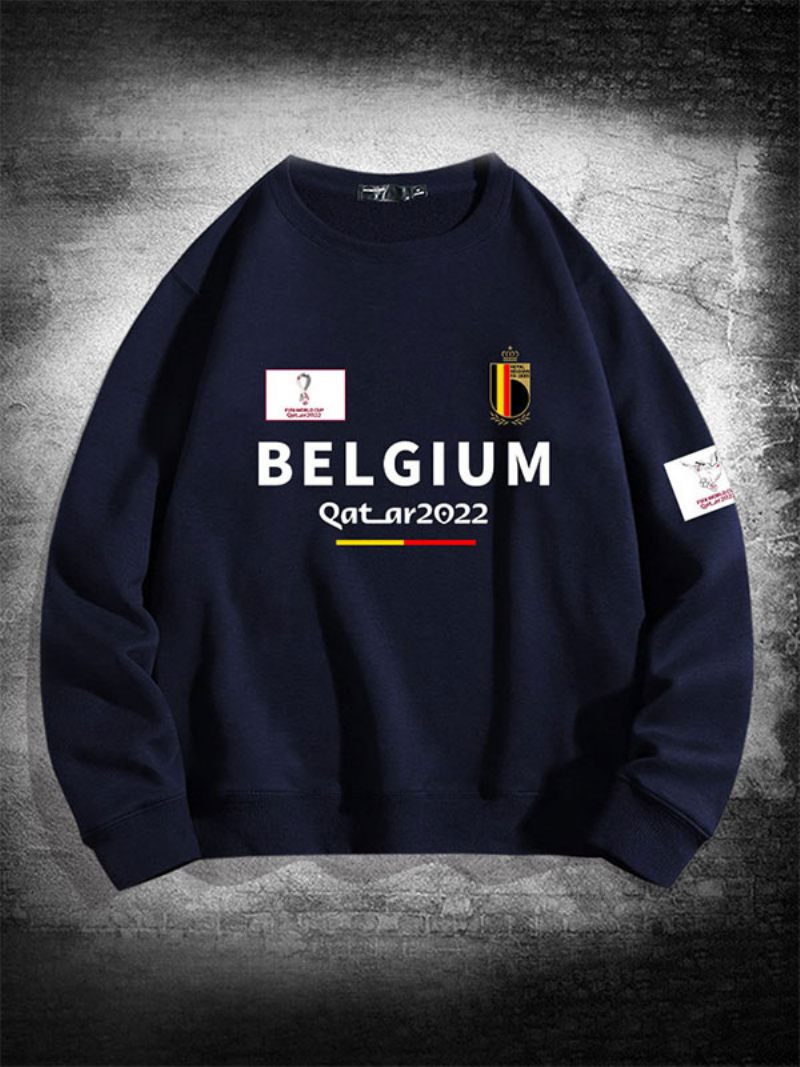 Sweat-shirt L'équipe Belgique Pour Hommes - Bleu Foncé