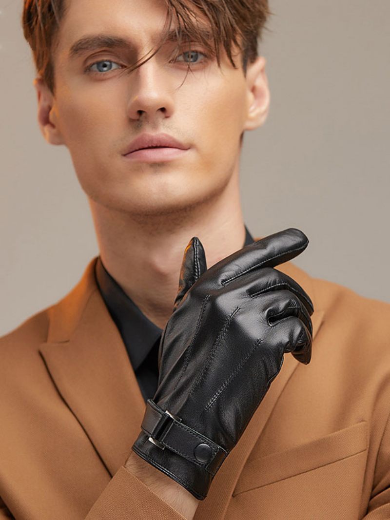 Gants Courts Chauffants D'hiver Pour Hommes