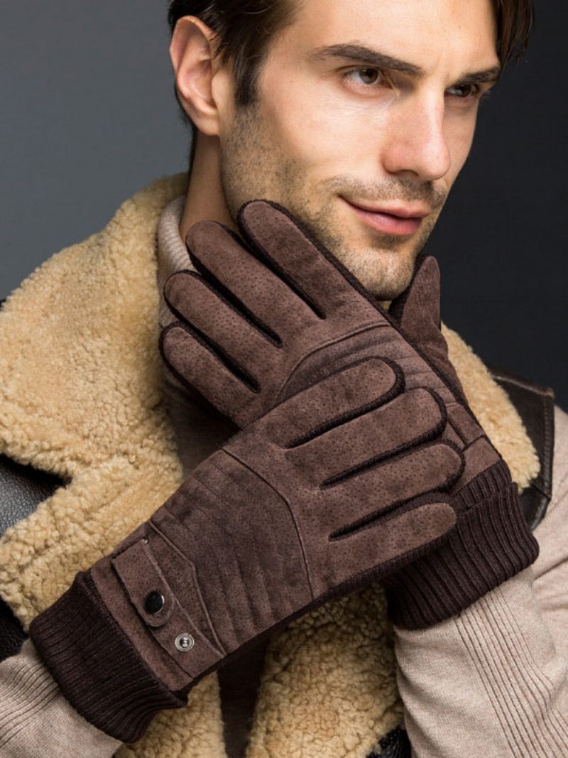 Gants Courts Chauffants D'hiver Pour Hommes