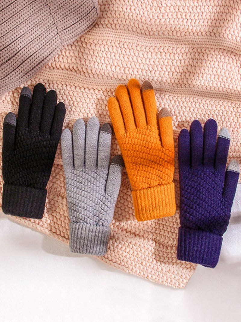 Gants Courts D'hiver Chauds Et Chauffés Pour Femmes