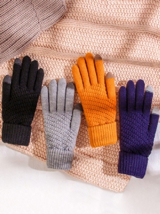 Gants Courts D'hiver Chauds Et Chauffés Pour Femmes