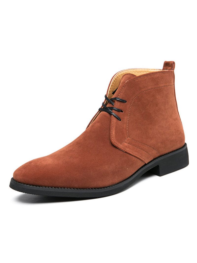 Bottines Chukka Cuir Suédé À Lacets Desert Pour Hommes