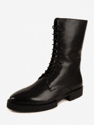 Chaussures Homme Bottes Travail Cuir Vachette Chic Noir