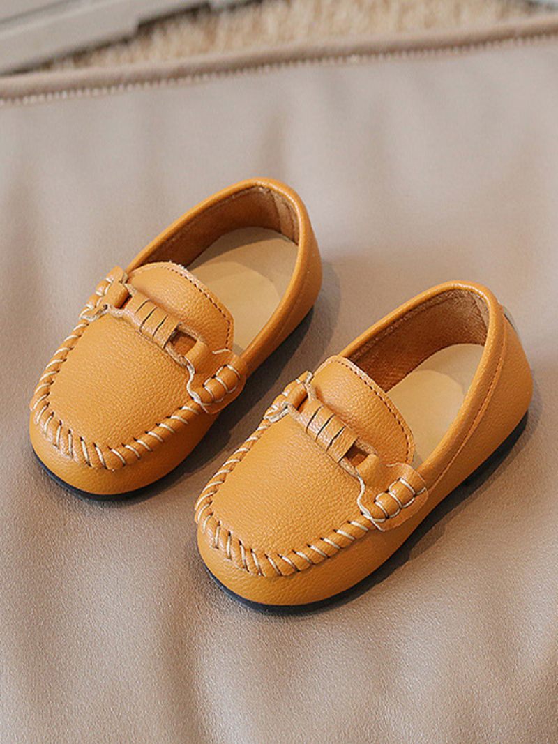 Chaussures Pour Enfants Beau Cuir Pu - Jaune