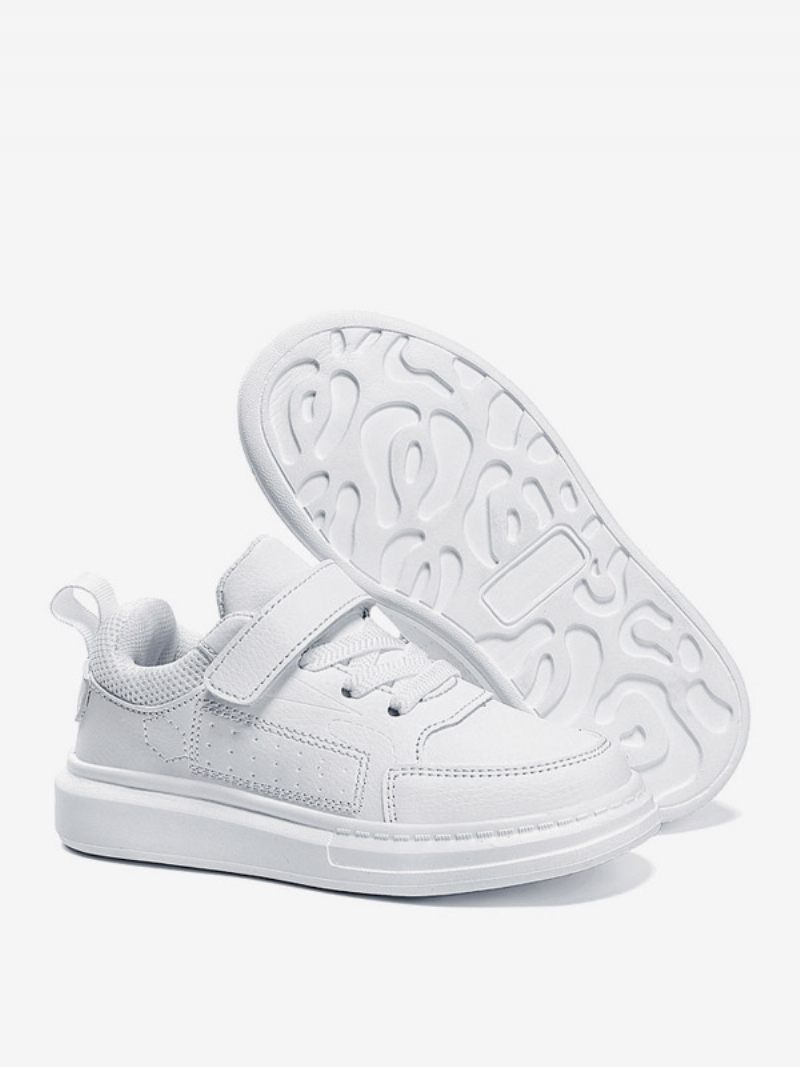 Chaussures Pour Enfants Personnages Dessins Animés Populaires Imprimer Cuir Pu - Blanc