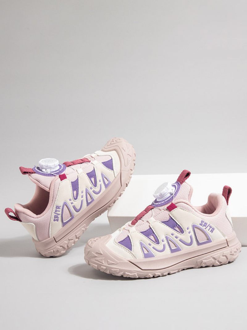 Chaussures Pour Garçons Beaux Personnages Dessins Animés Imprimés Cuir Pu - Rose