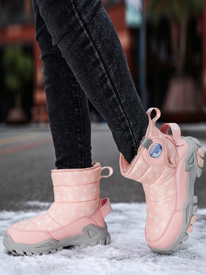 Chaussures Pour Garçons Bottes Neige Cuir Pu Smart Jelly - Rose