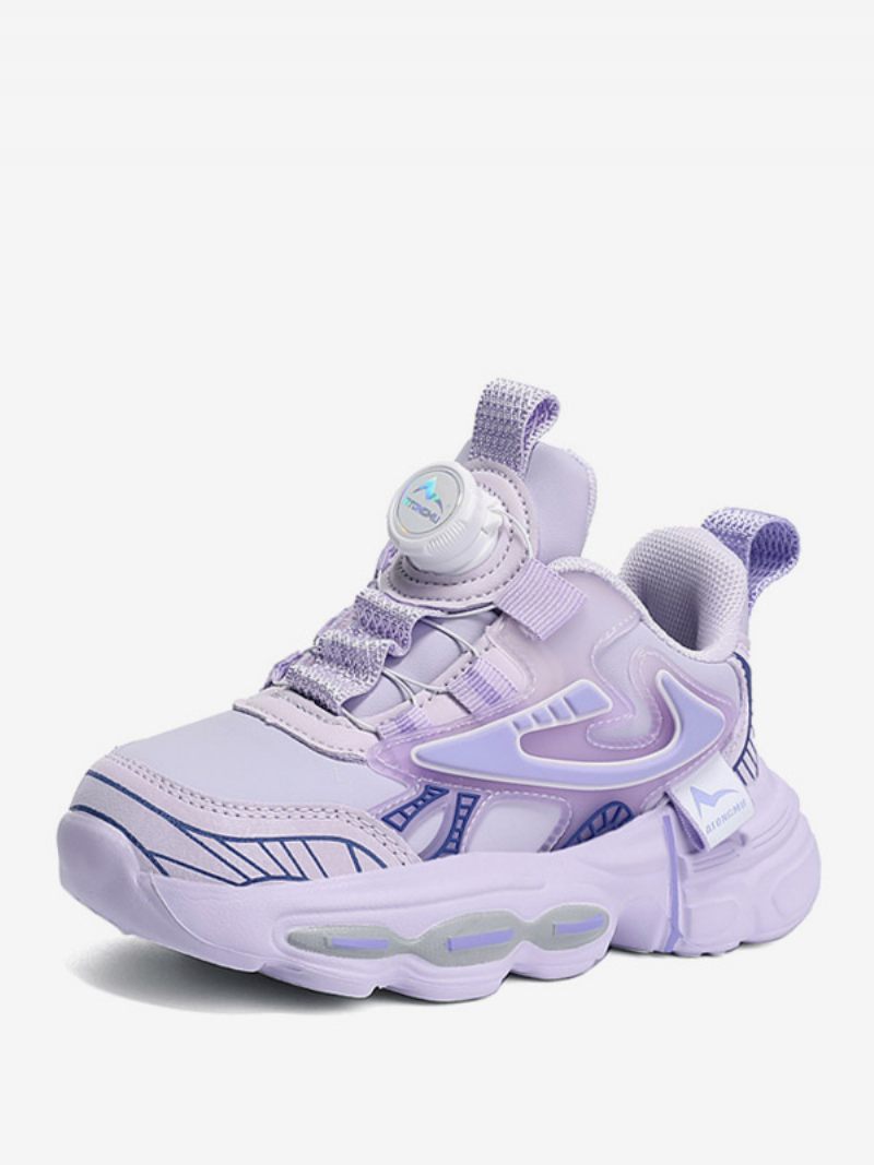 Chaussures Pour Garçons Confortables Personnages Dessins Animés Imprimés Cuir Pu - Violet