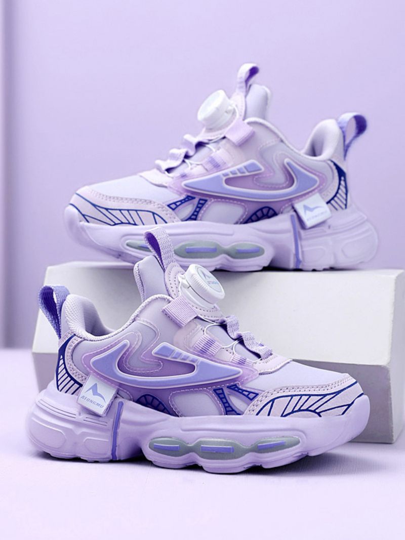 Chaussures Pour Garçons Confortables Personnages Dessins Animés Imprimés Cuir Pu - Violet