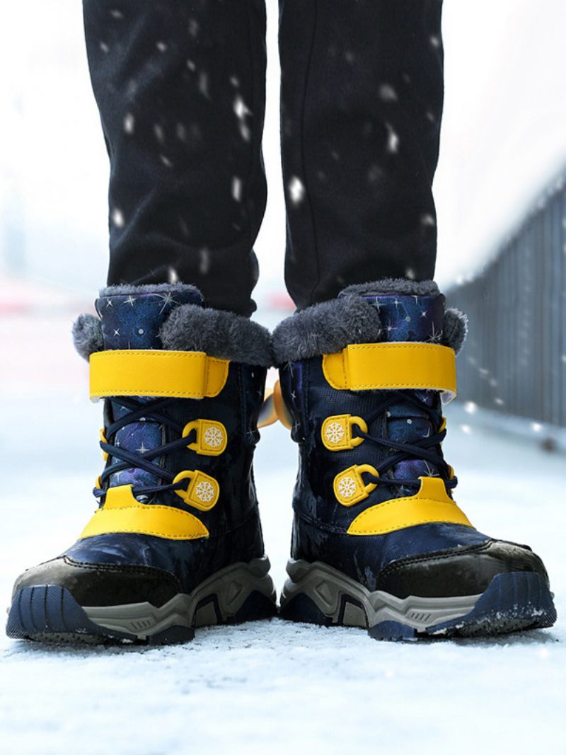 Chaussures Pour Garçons - Jolies Bottes D'hiver À Blocs Couleurs