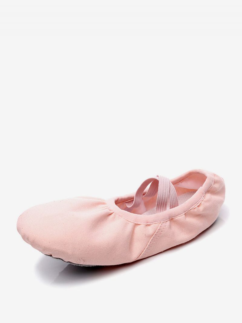 Chaussures Danse Ballet Pour Femmes À Bout Fermé Rouges - Rose