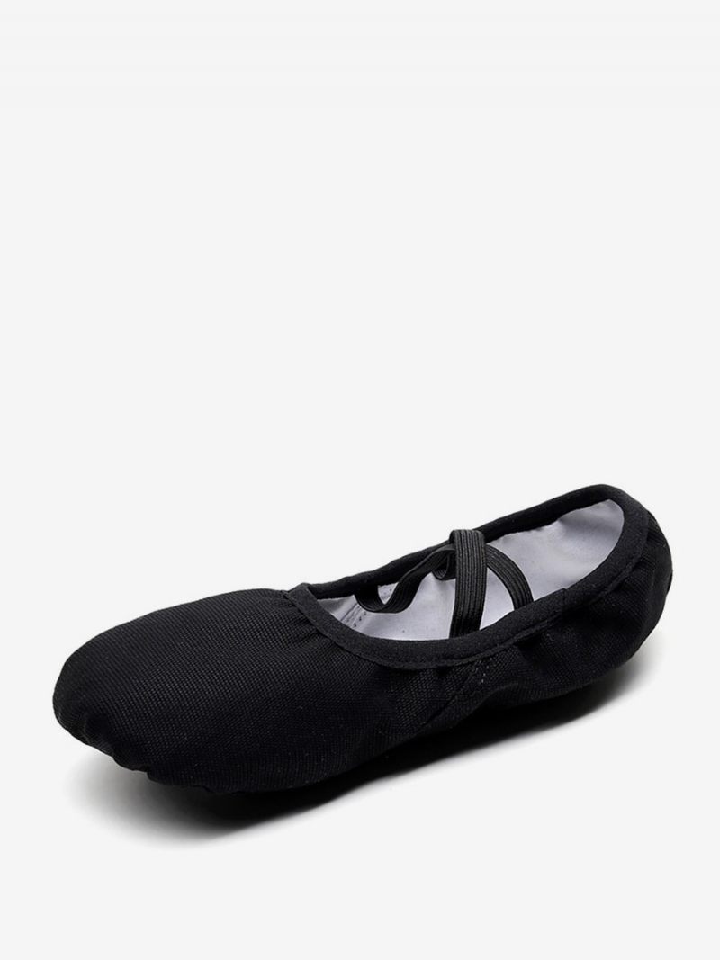 Chaussures Danse Ballet Pour Femmes À Bout Fermé Rouges - Noir