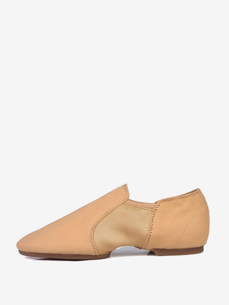 Chaussures Danse Jazz Pour Femmes Camel À Bout Fermé