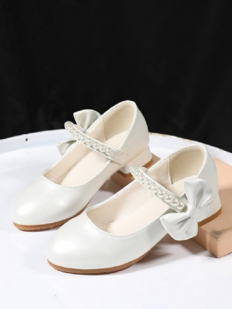 Chaussures Fille Fleur Fête Cuir Pu Blanc Chaud Pour Enfants