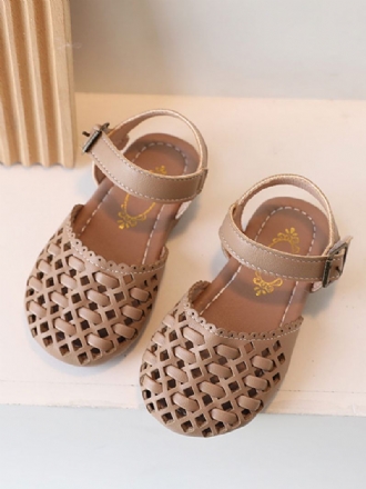 Chaussures Fille Fleur Fête Cuir Pu Kaki Pour Enfants