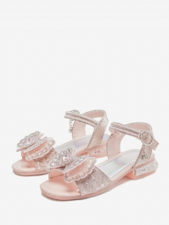 Chaussures Fille Fleur Fête Cuir Pu Rose Pour Enfants