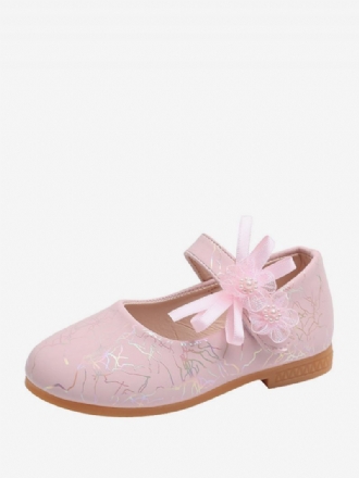 Chaussures Fille Fleur Fête Cuir Pu Rose Pour Enfants