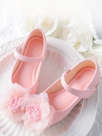 Chaussures Fille Fleur Fête Cuir Pu Rose Pour Enfants