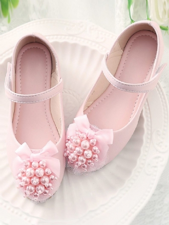 Chaussures Fille Fleur Fête Cuir Pu Rose Pour Enfants