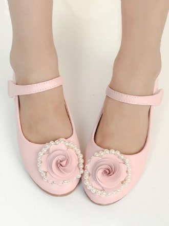 Chaussures Fille Fleur Fête Cuir Pu Rose Pour Enfants