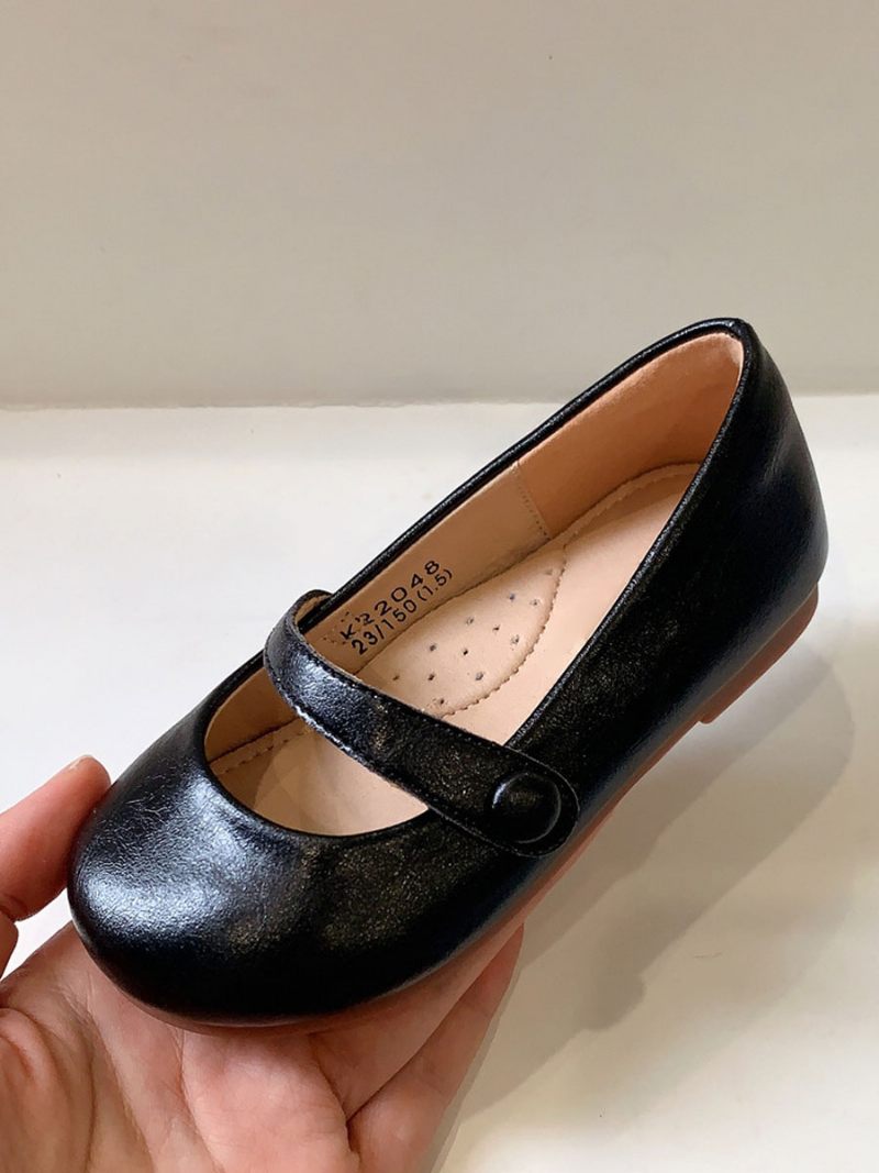 Chaussures Soirée À Enfiler Bout Rond Pour Fille - Noir