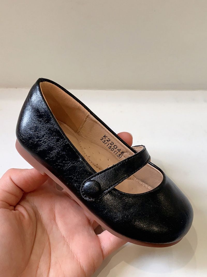 Chaussures Soirée À Enfiler Bout Rond Pour Fille - Noir