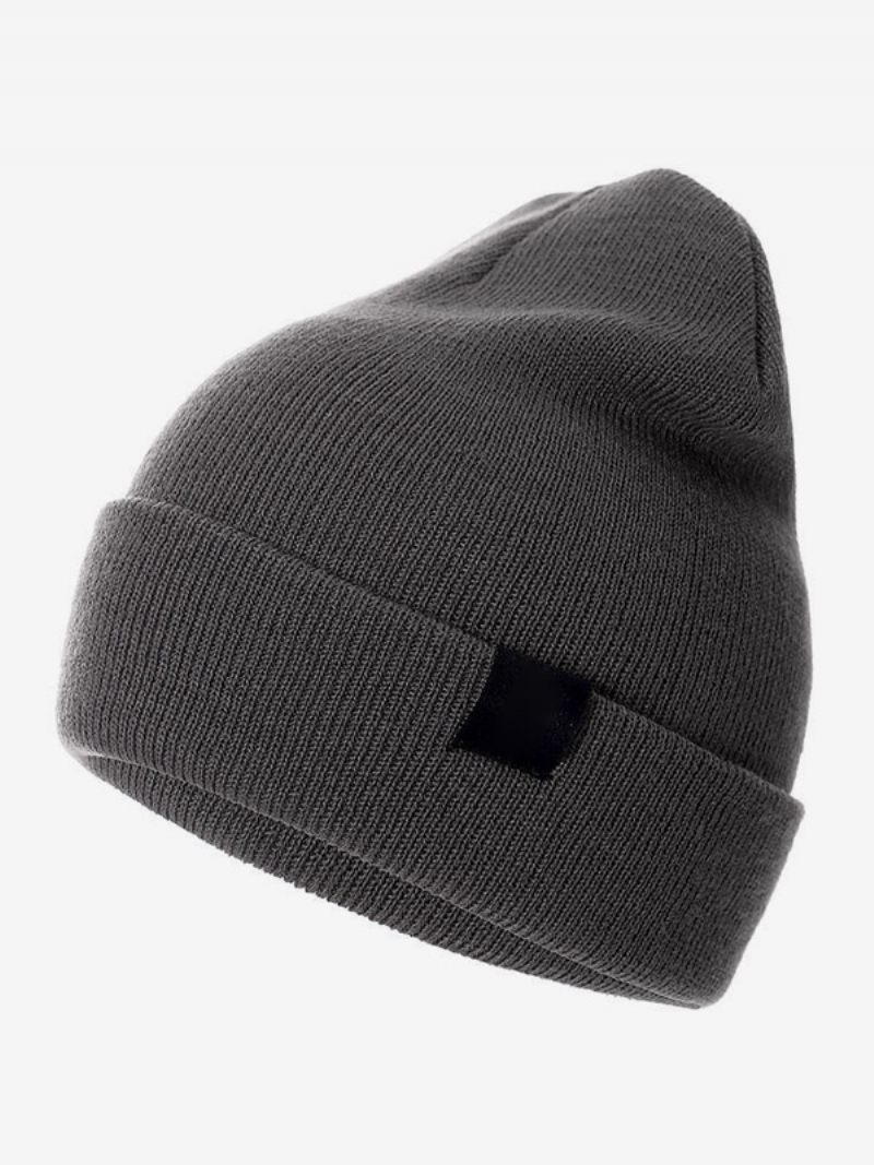 Casquette Homme Casual Mots Imprimé Coton Stretch - Gris Foncé