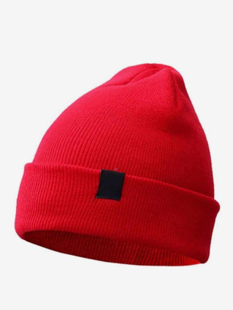 Casquette Homme Casual Mots Imprimé Coton Stretch - Rouge