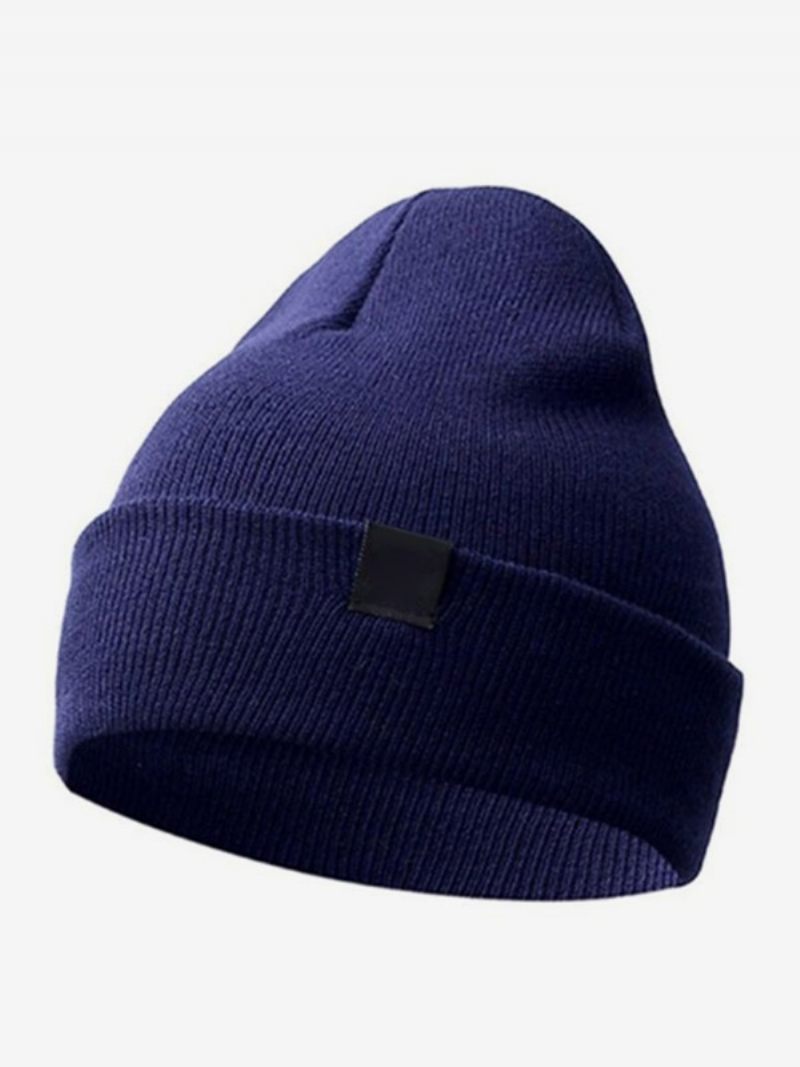 Casquette Homme Casual Mots Imprimé Coton Stretch - Bleu